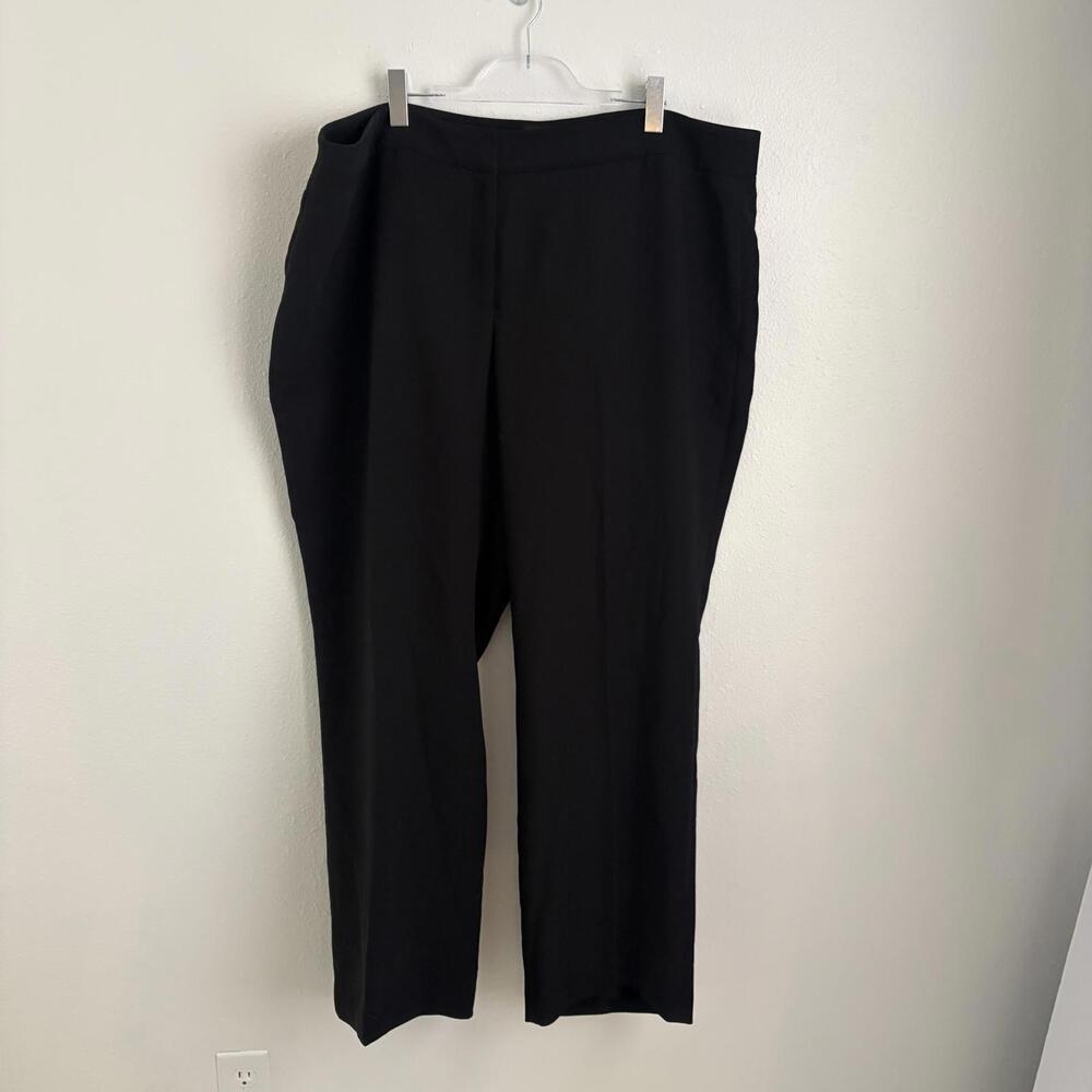 Talbots | Curvy Black Wide Leg Dress Pants No Pockets Size 22W